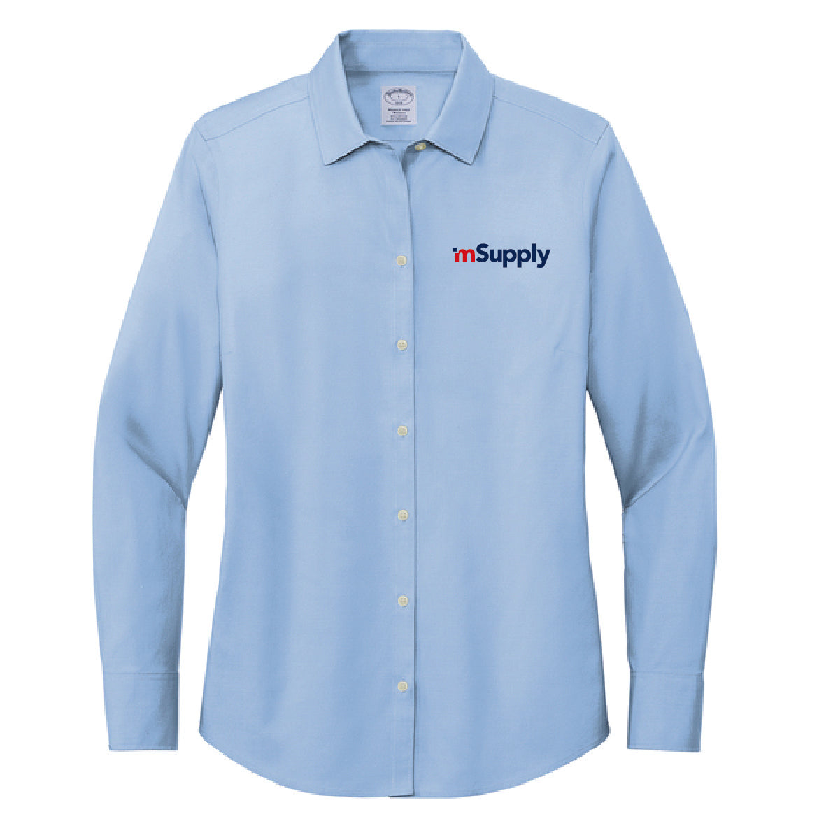 Brooks Brothers Women's Pinpoint Long Sleeve Shirt with mSupply Logo