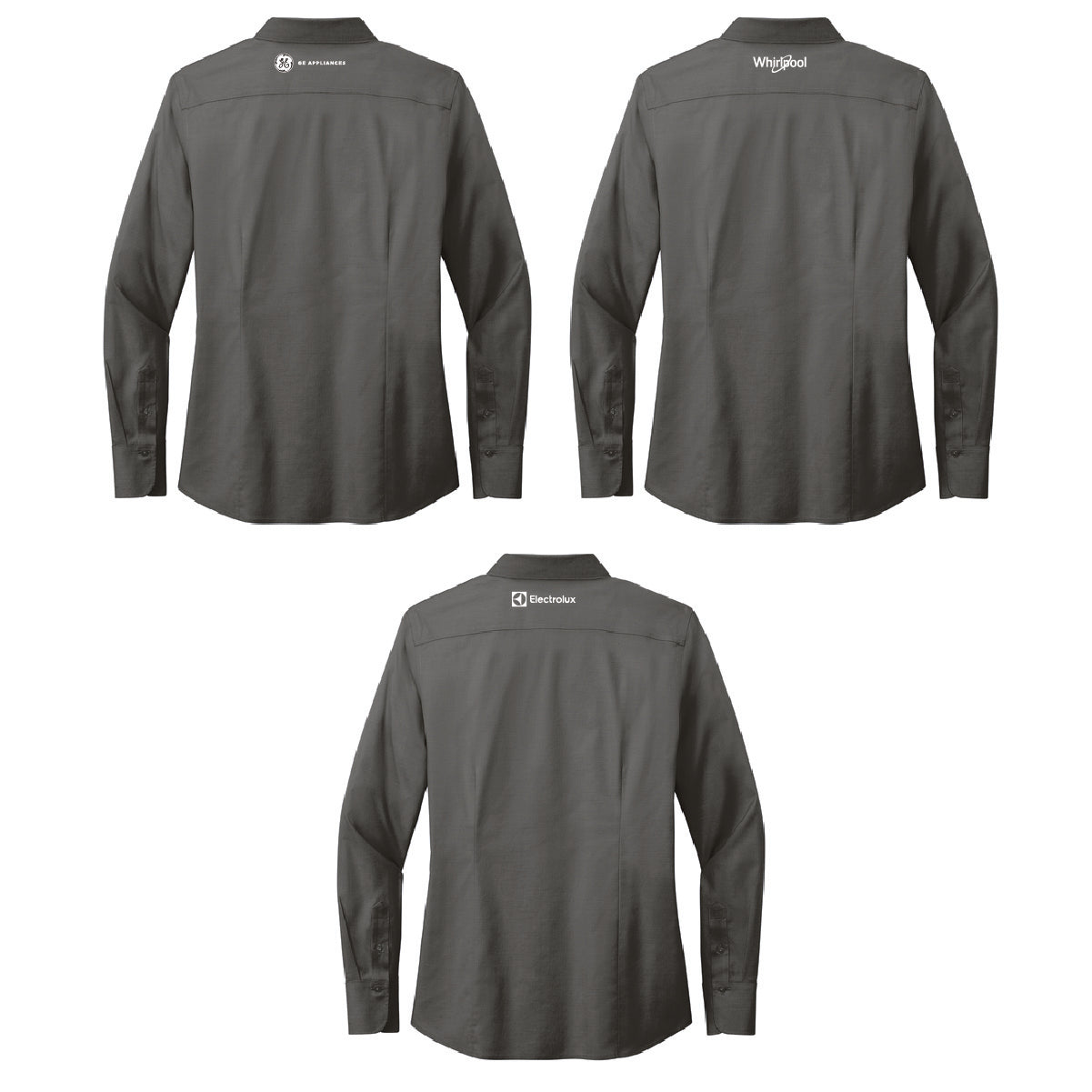 Brooks Brothers Women's Pinpoint Long Sleeve Shirt with Marcone Logo