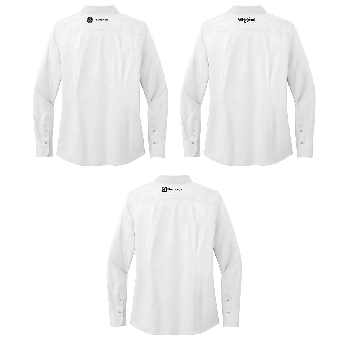 Brooks Brothers Women's Pinpoint Long Sleeve Shirt with Marcone Logo