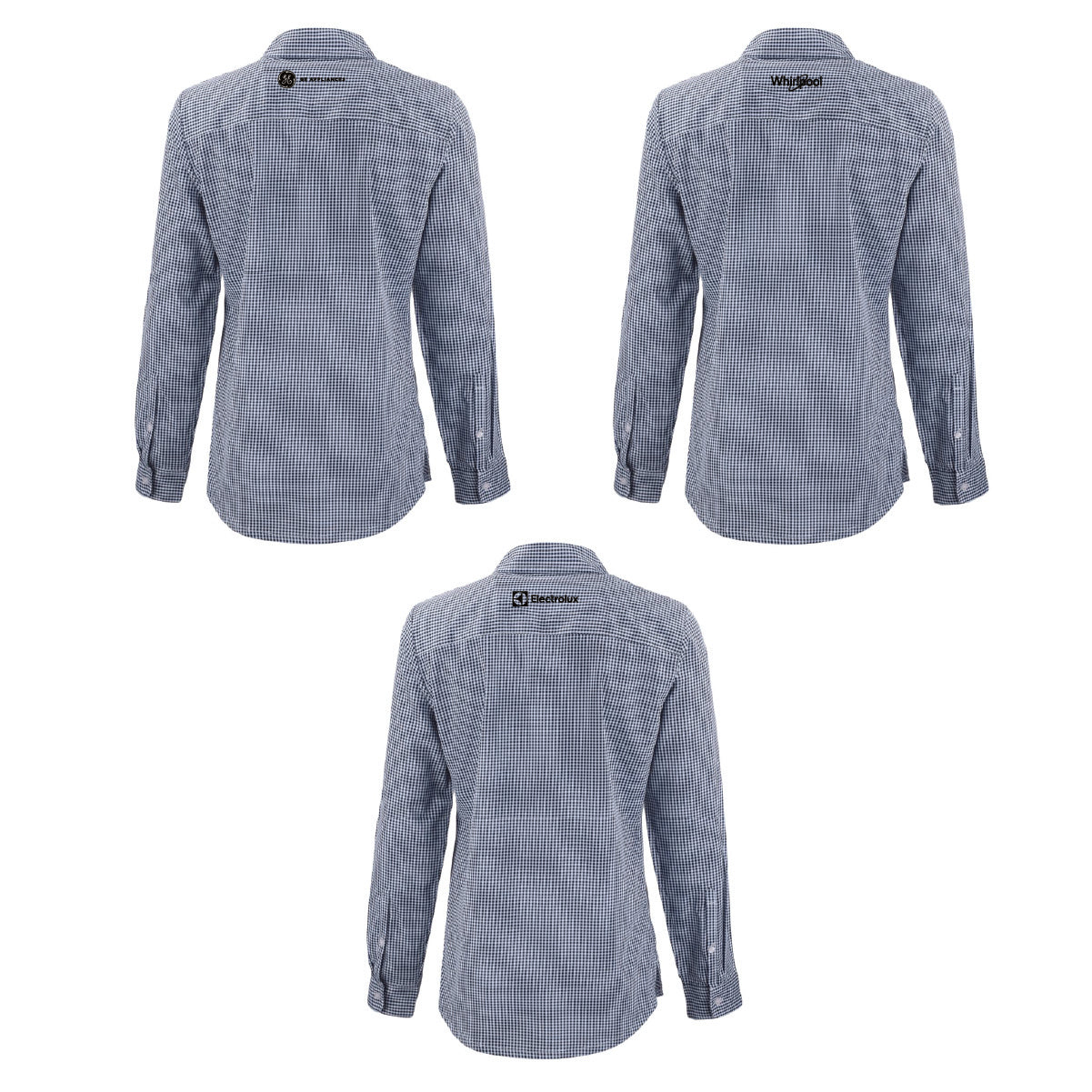 Cutter & Buck Women's Gingham Long Sleeve Dress Shirt with mSupply Logo