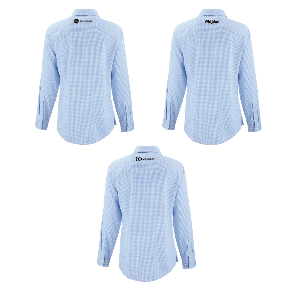 Cutter & Buck Women's Gingham Long Sleeve Dress Shirt with mSupply Logo