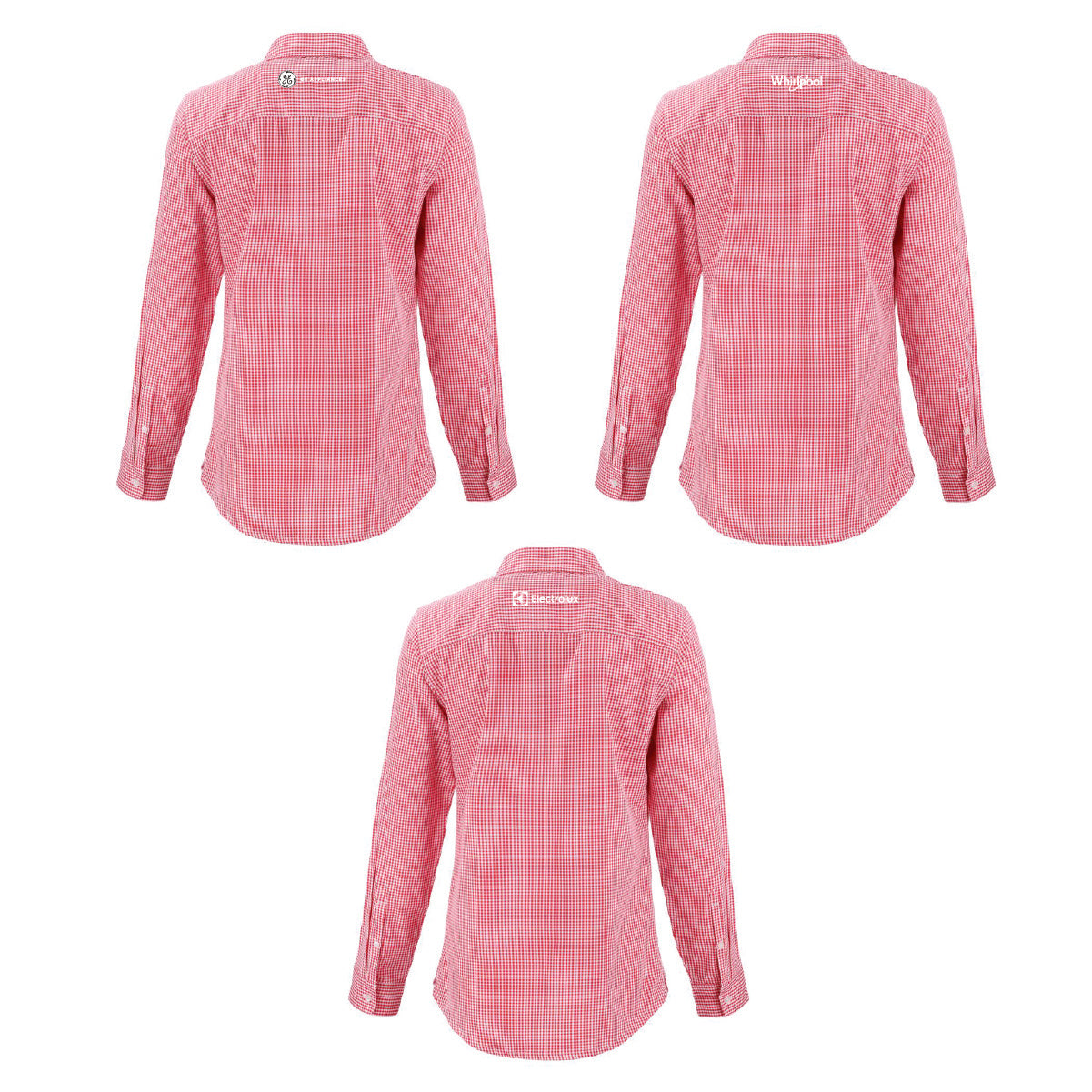 Cutter & Buck Women's Gingham Long Sleeve Dress Shirt with mSupply Logo