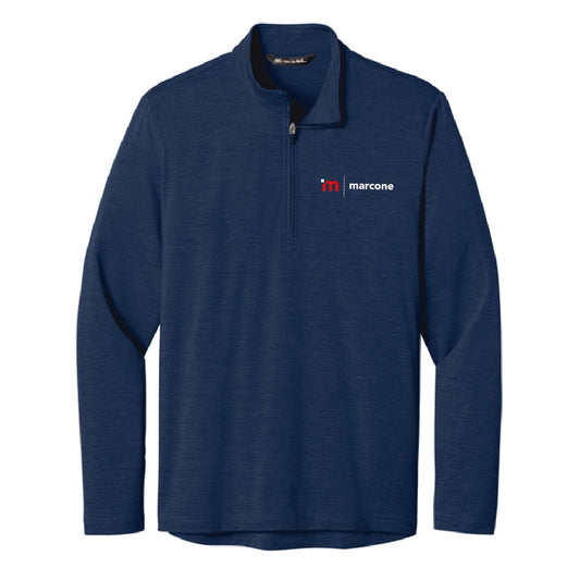 TravisMathew Men's Onward 1/4 Zip with Marcone Logo