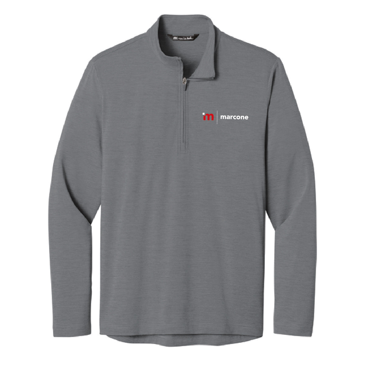 TravisMathew Men's Onward 1/4 Zip with Marcone Logo