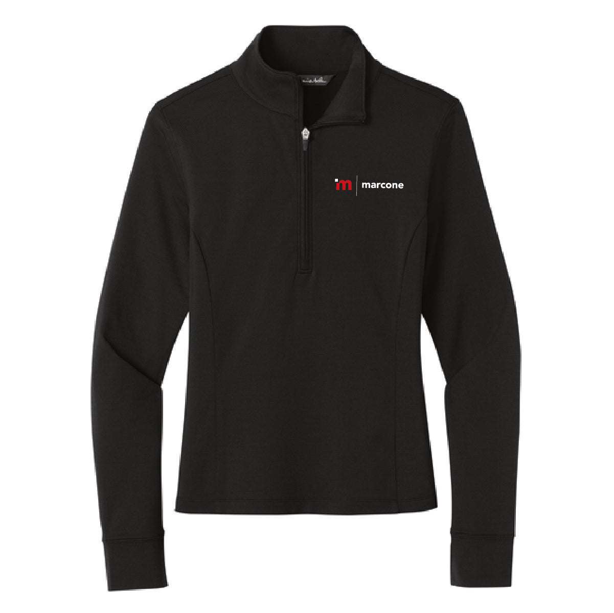 TravisMathew Women's Onward 1/4 Zip with Marcone Logo