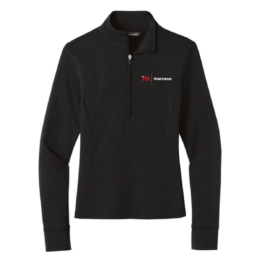 TravisMathew Women's Onward 1/4 Zip with Marcone Logo