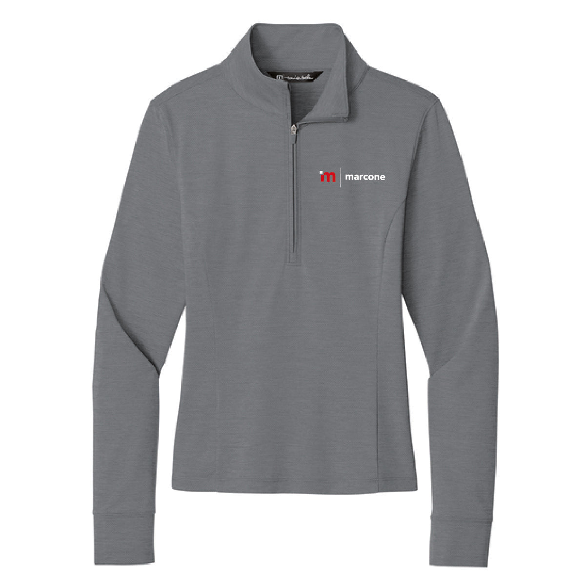TravisMathew Women's Onward 1/4 Zip with Marcone Logo
