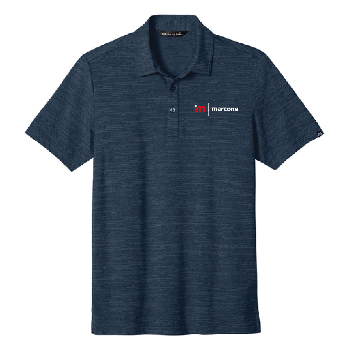 TravisMathew Men's Crestview Polo with Marcone Logo