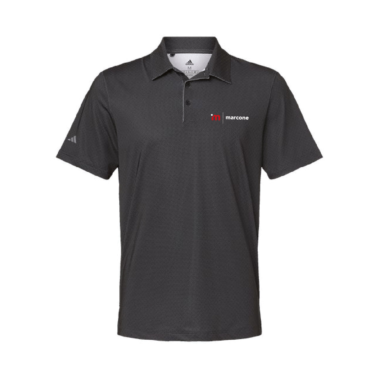 Adidas Men's Ultimate Diamond Print Polo with Marcone Logo
