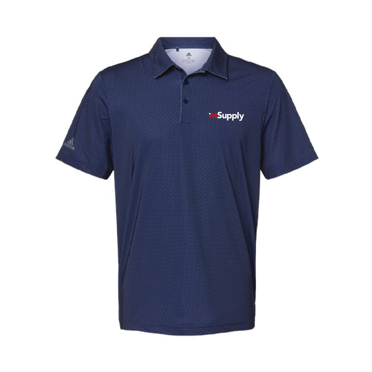 Adidas Men's Ultimate Diamond Print Polo with mSupply Logo