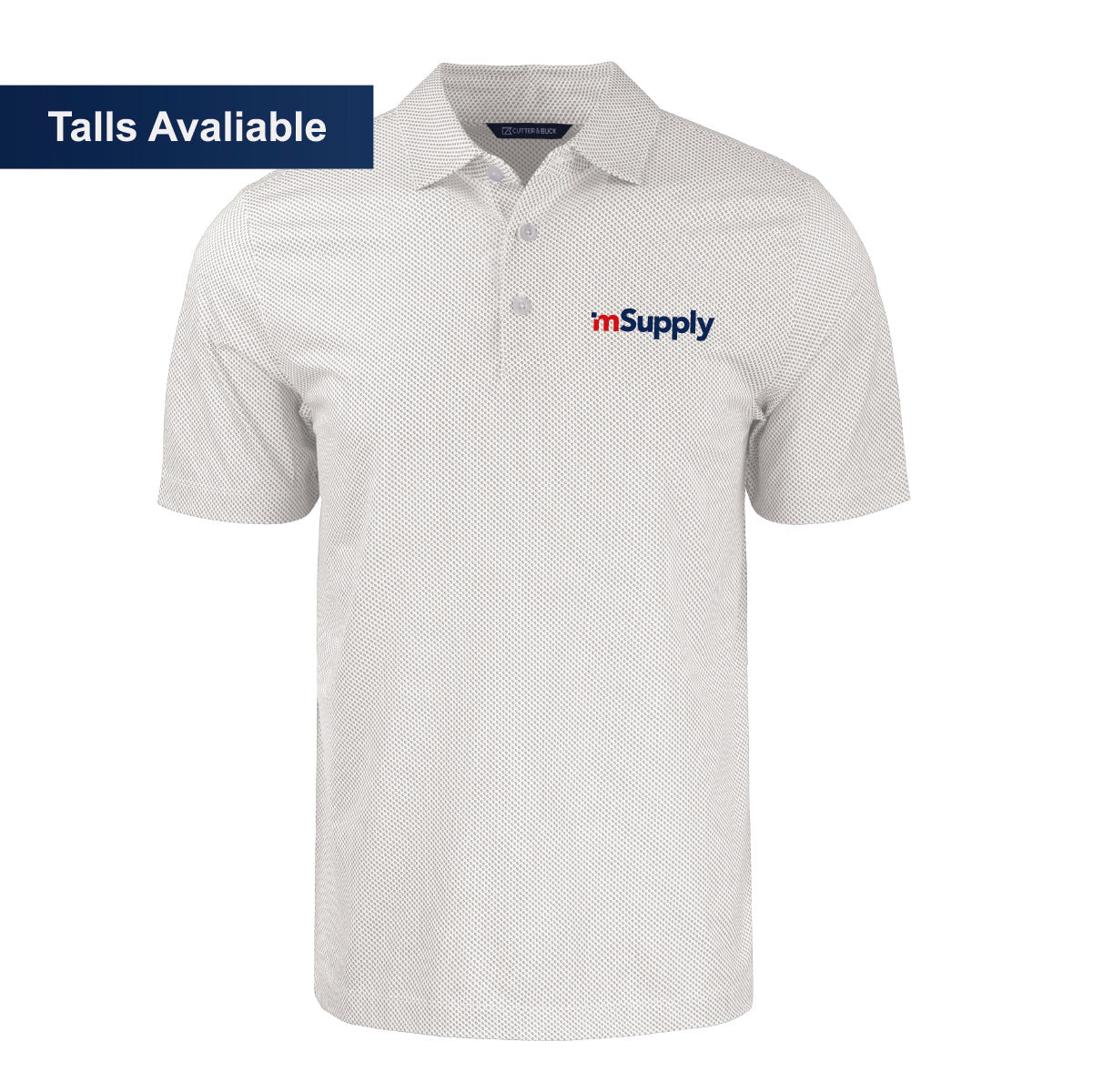 Cutter & Buck Men's Pike Symmetry Print Stretch Polo with mSupply Logo