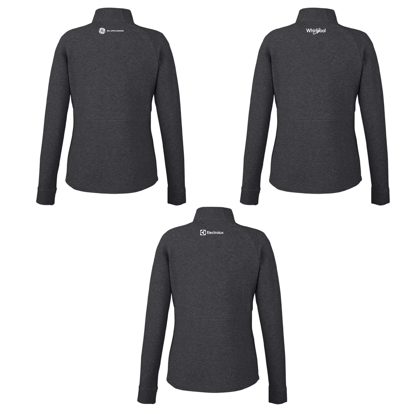 North End Women's Textured 1/4 Zip Pullover with Marcone Logo