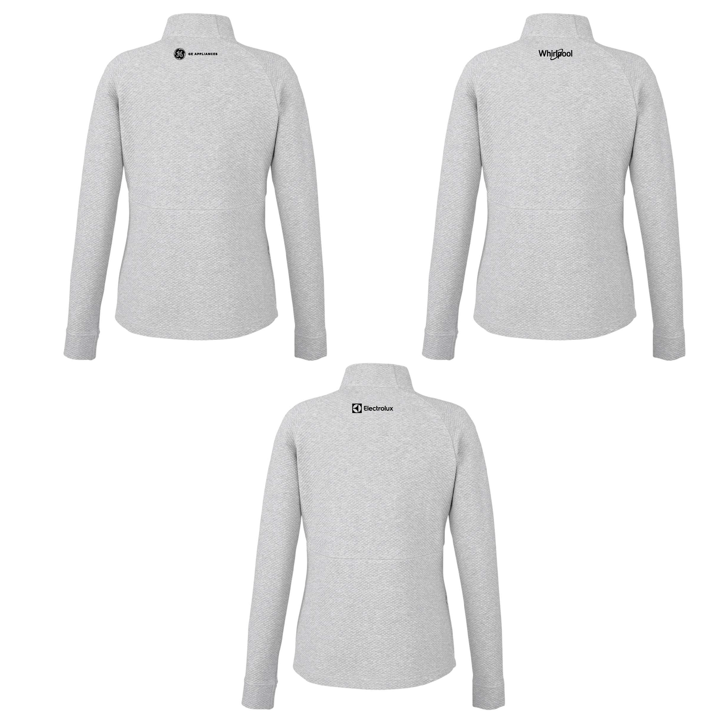 North End Women's Textured 1/4 Zip Pullover with Marcone Logo