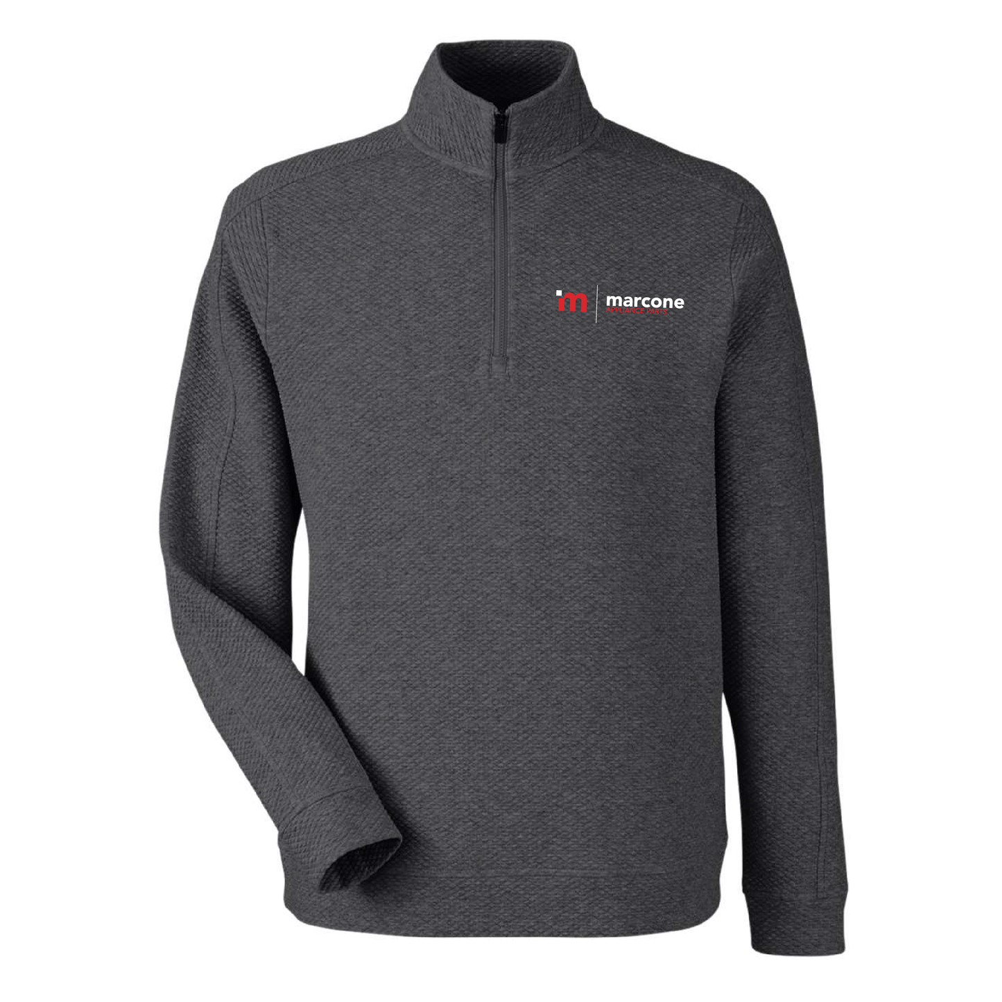 North End Men's Textured 1/4 Zip Pullover with Marcone Appliance Logo