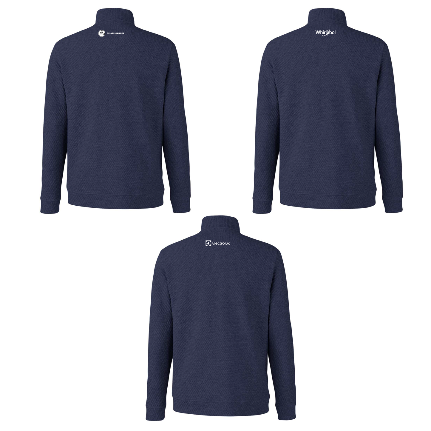 North End Men's Textured 1/4 Zip Pullover with Marcone Logo