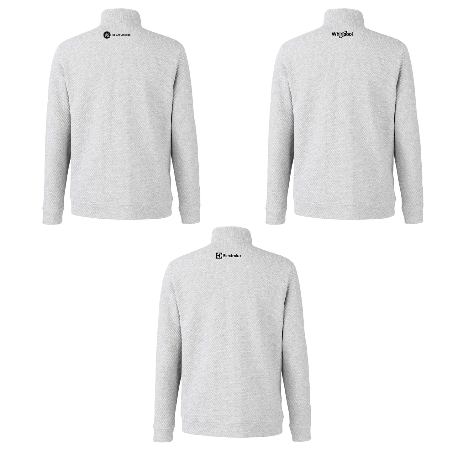 North End Men's Textured 1/4 Zip Pullover with Marcone Logo