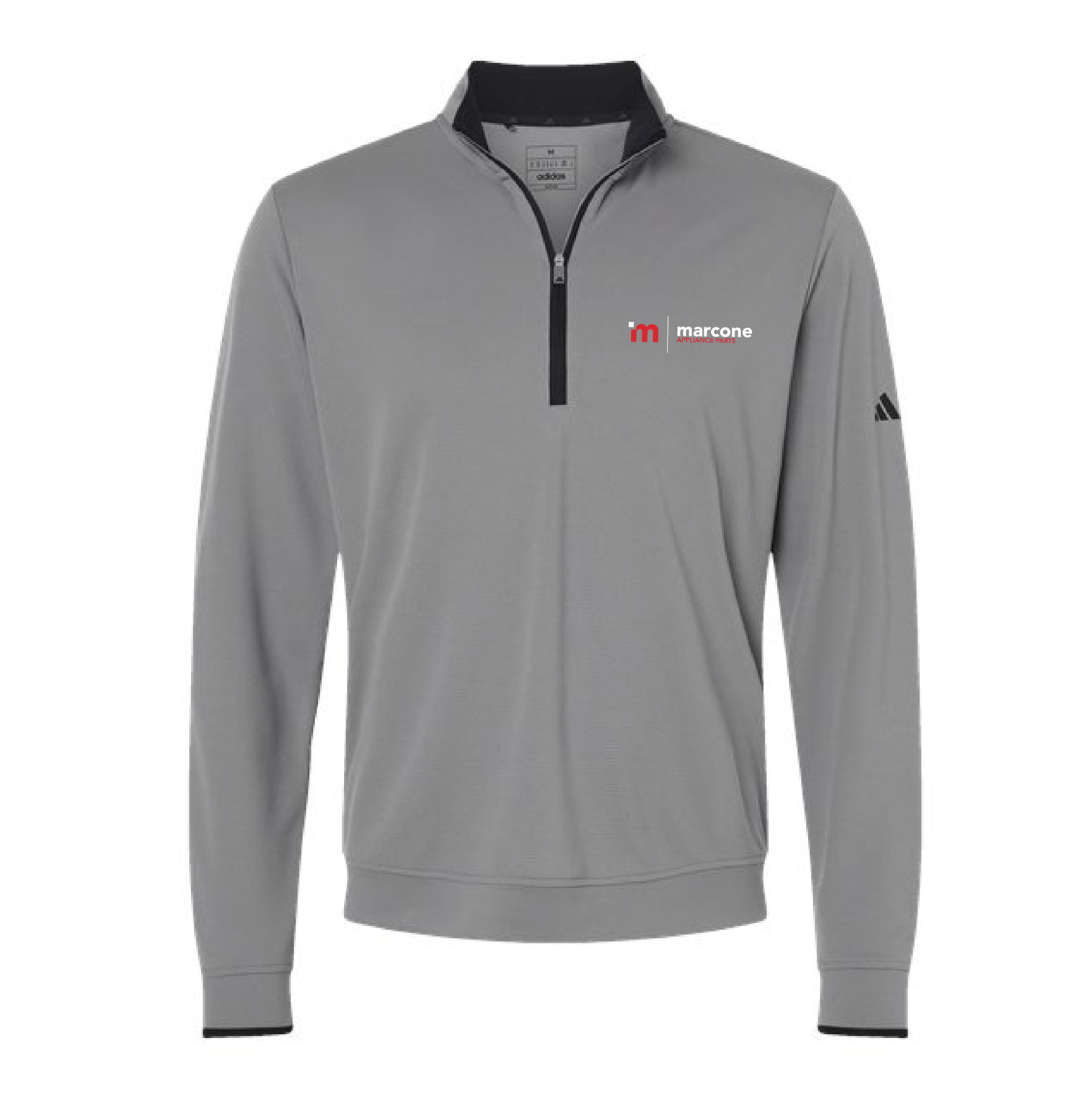 Adidas Men's Lightweight 1/4 Zip Pullover with Marcone Appliance Logo