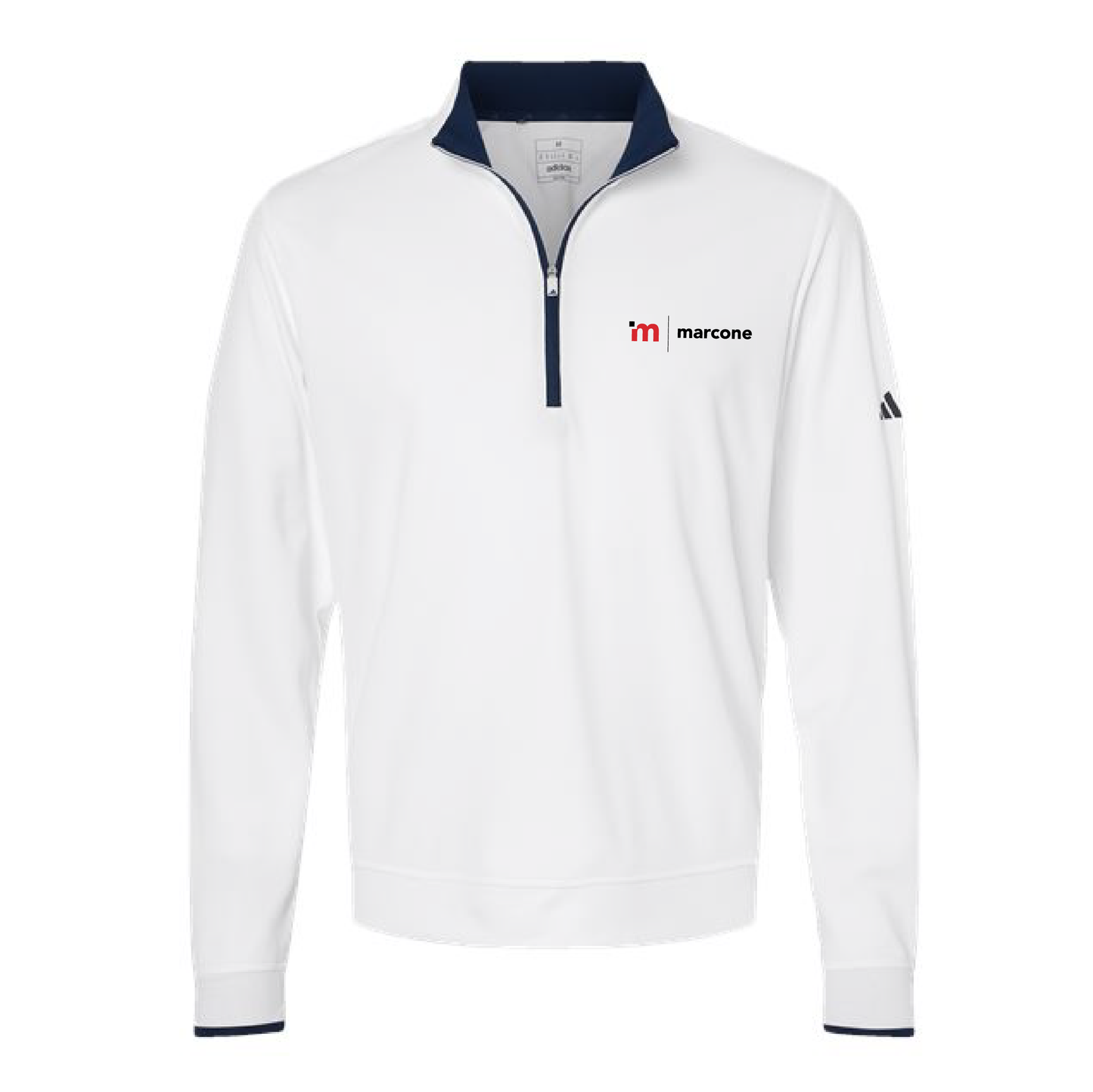 Adidas Men's Lightweight 1/4 Zip Pullover with Marcone Logo