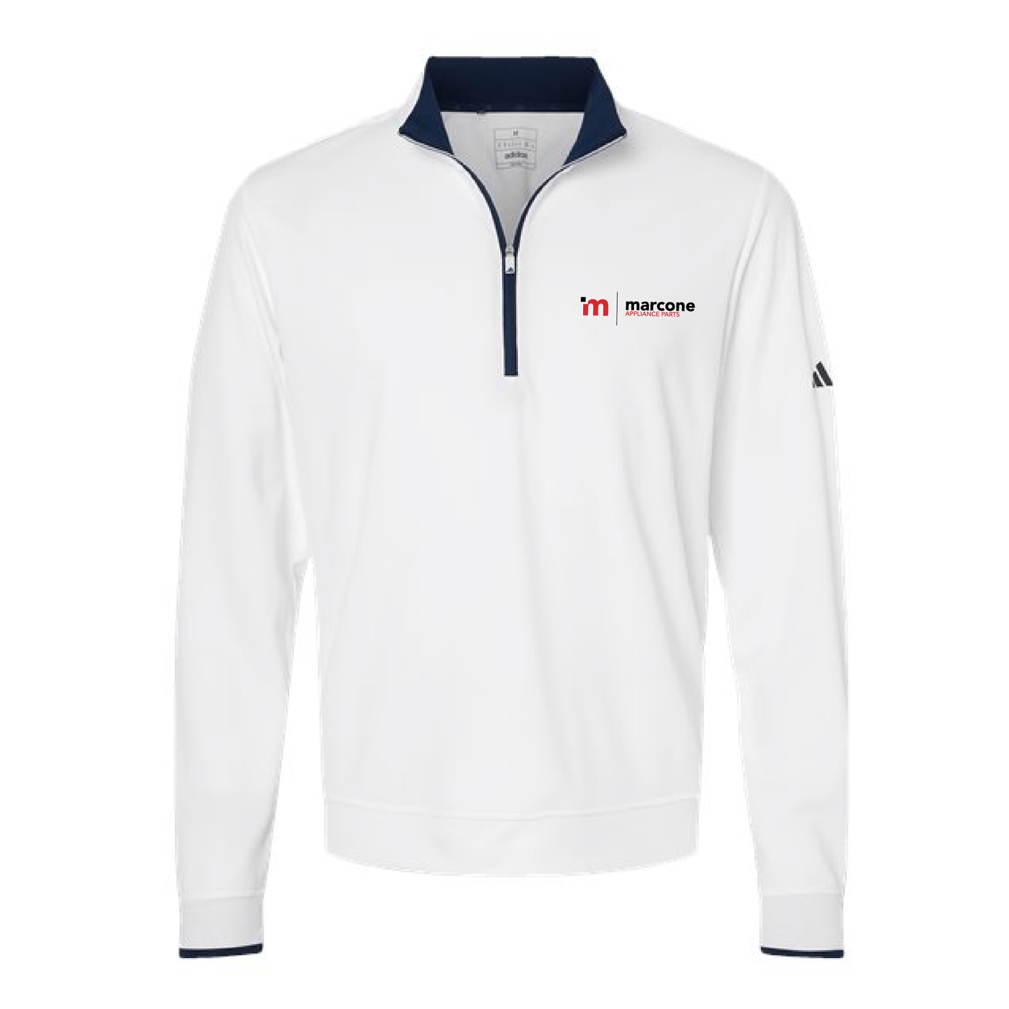 Adidas Men's Lightweight 1/4 Zip Pullover with Marcone Appliance Logo
