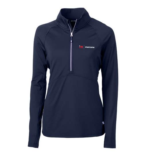 Cutter & Buck Women's Eco Stretch 1/4 Zip with Marcone Logo