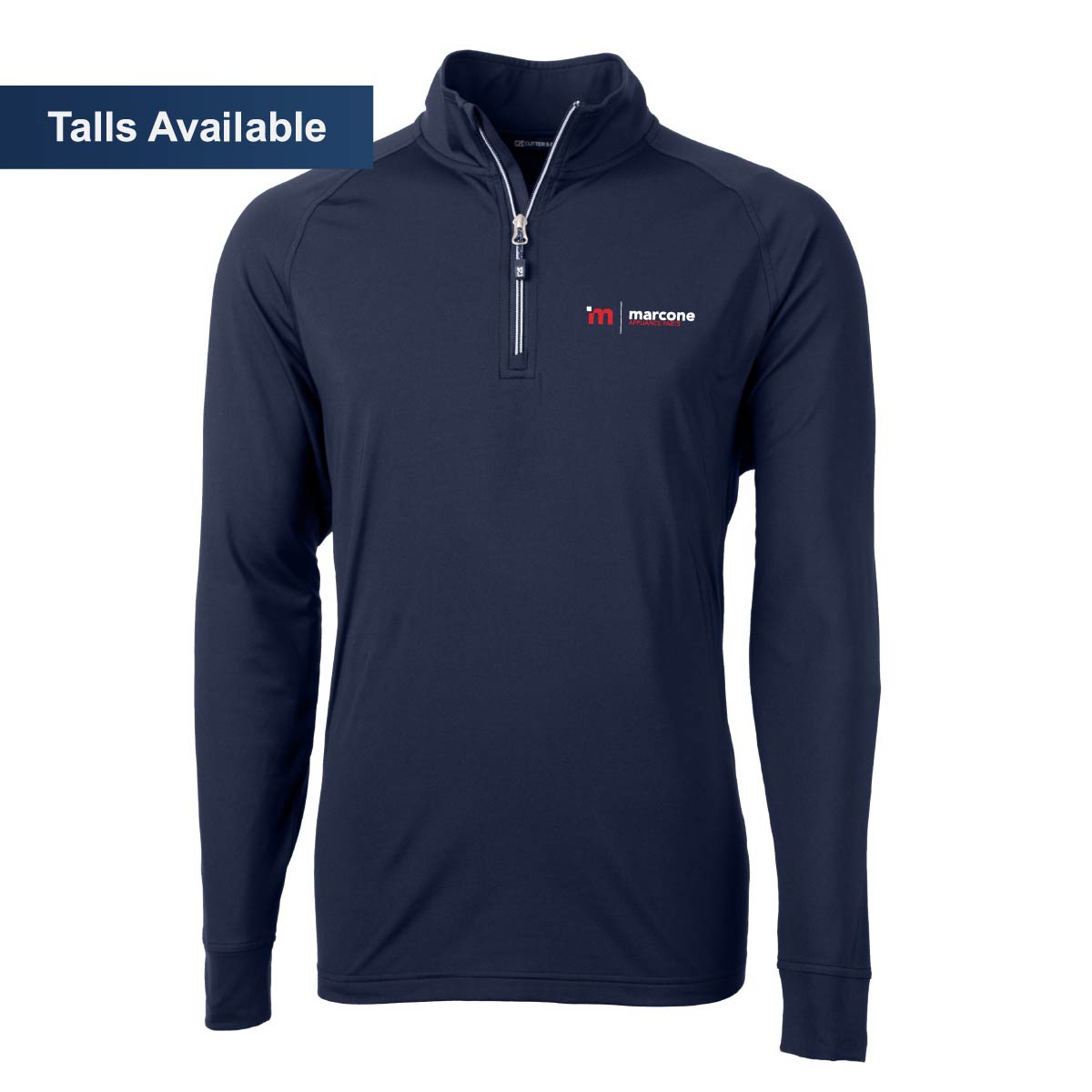 Cutter & Buck Men's Eco Stretch 1/4 Zip with Marcone Appliance Logo