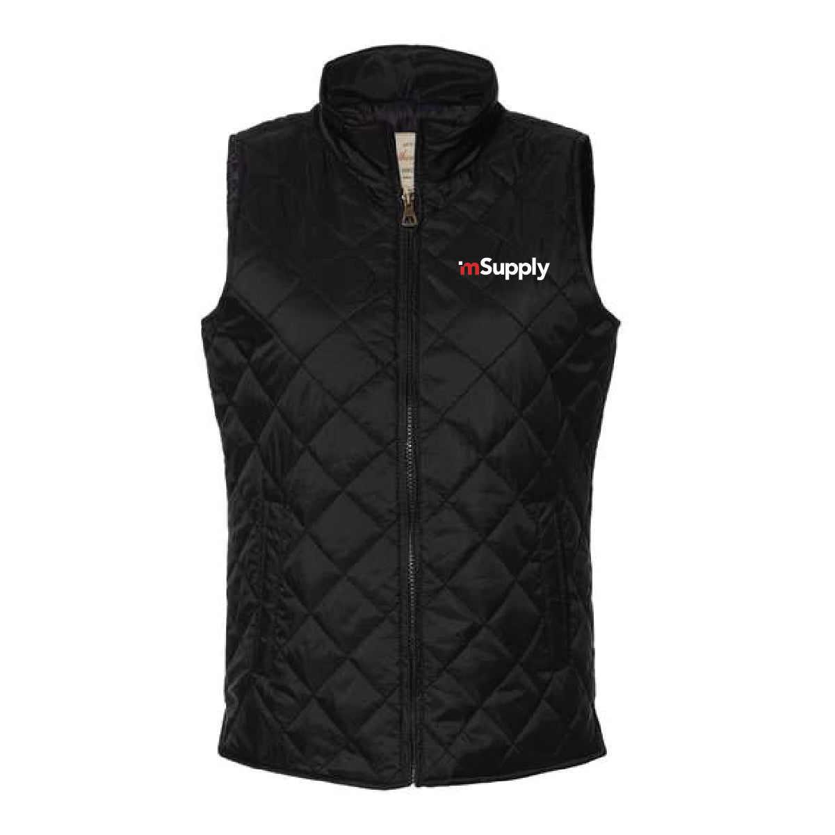 Weatherproof Women's Vintage Diamond Quilted Vest with mSupply Logo