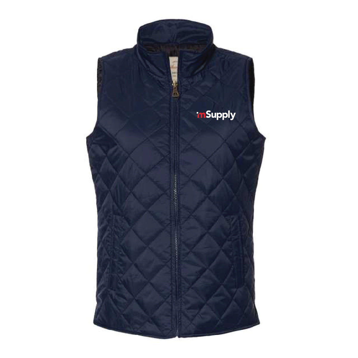 Weatherproof Women's Vintage Diamond Quilted Vest with mSupply Logo