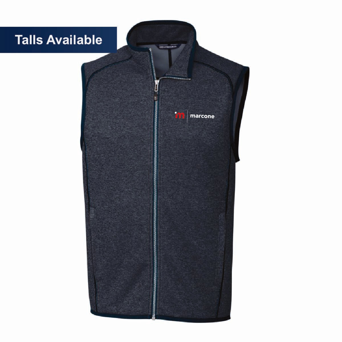 Cutter & Buck Men's Sweater-Knit Vest with Marcone Logo