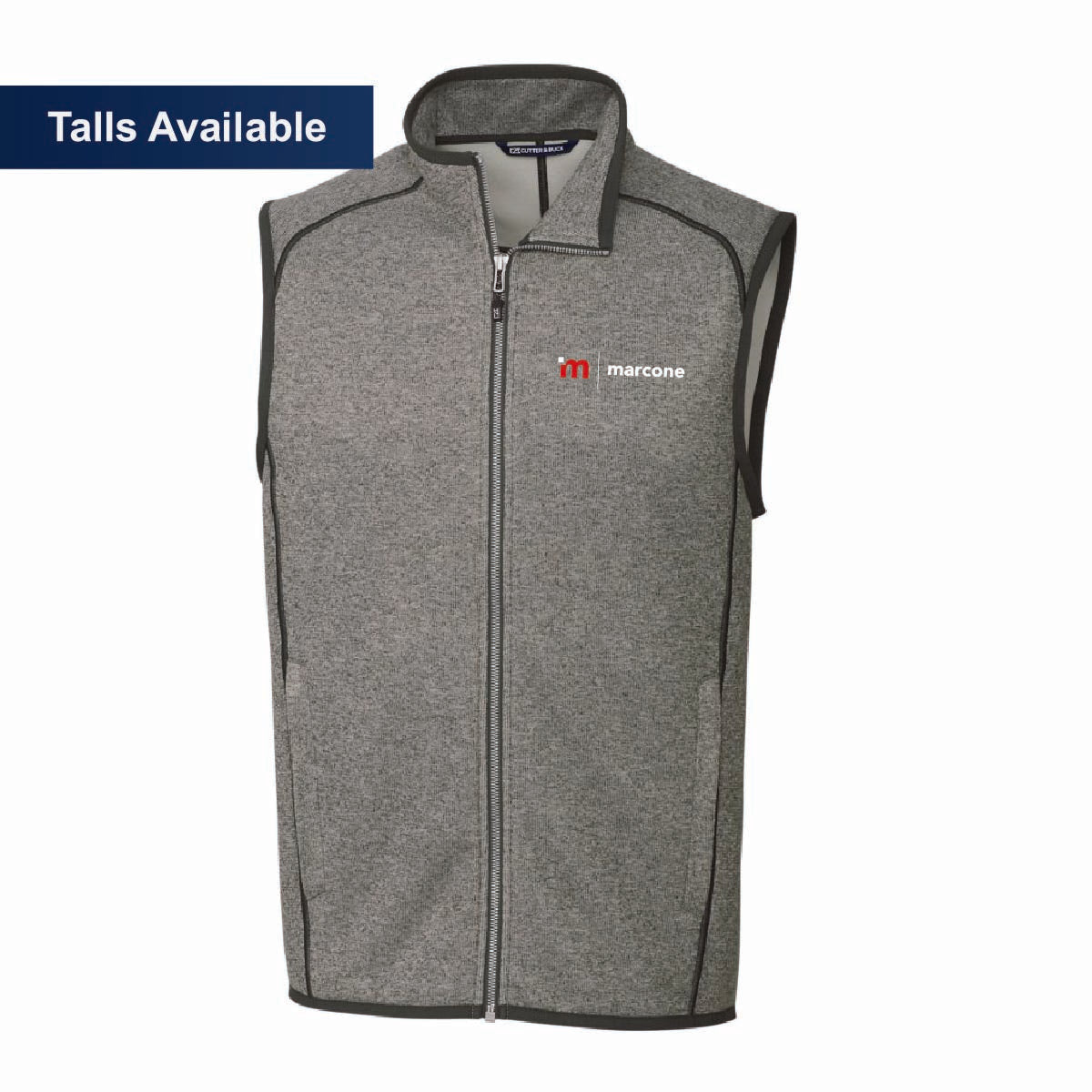 Cutter & Buck Men's Sweater-Knit Vest with Marcone Logo