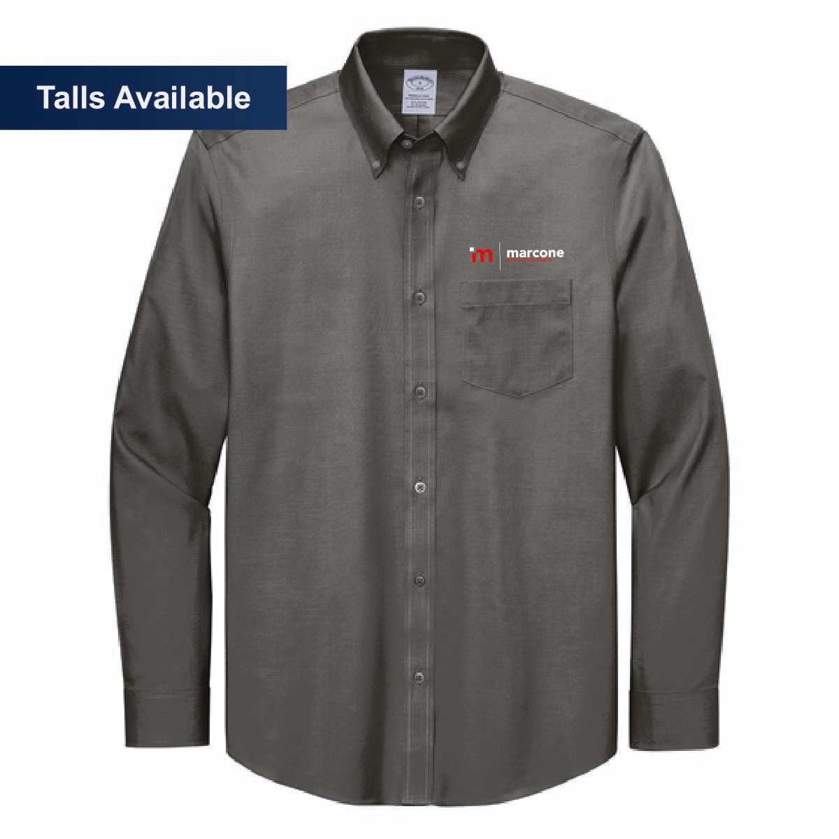 Brooks Brothers Men's Pinpoint Long Sleeve Shirt with Marcone Appliance Logo