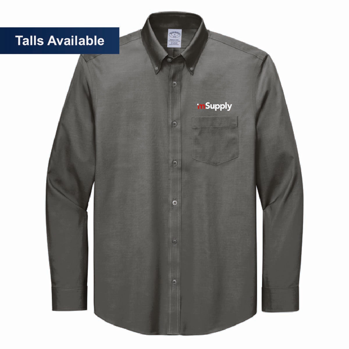 Brooks Brothers Men's Pinpoint Long Sleeve Shirt with mSupply Logo