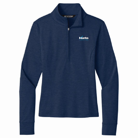 TravisMathew Women's Onward 1/4 Zip with Marks Supply Logo