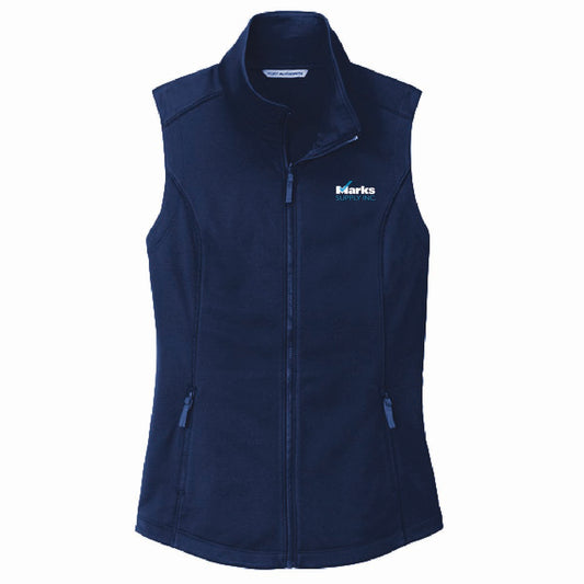 Port Authority Women's Smooth Fleece Vest with Marks Supply Logo