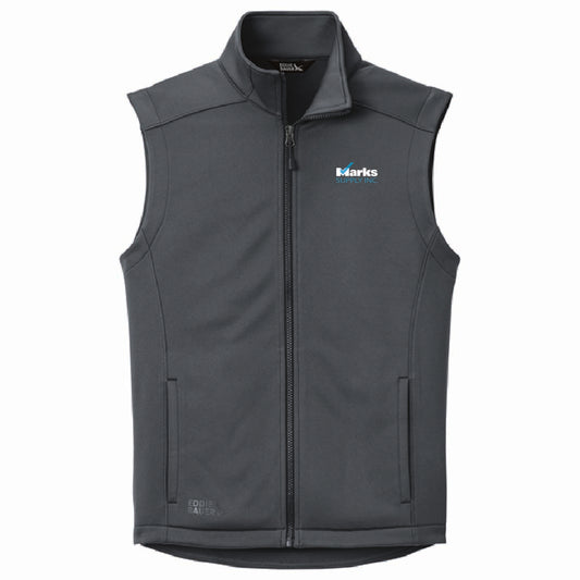 Eddie Bauer Men's Smooth Mid Layer Fleece Vest with Marks Supply Logo