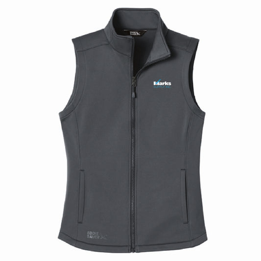 Eddie Bauer Women's Smooth Mid Layer Fleece Vest with Marks Supply Logo