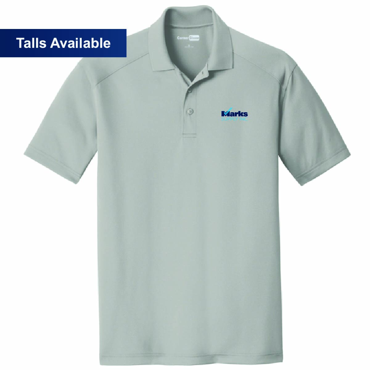 Cornerstone Men's Snag Proof Polo with Marks Supply Logo