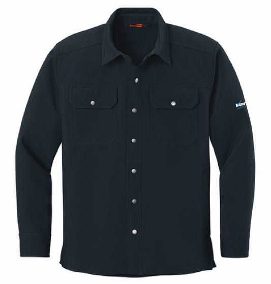 Cornerstone Men's Soft Shell Shirt Jacket with Marks Supply Logo