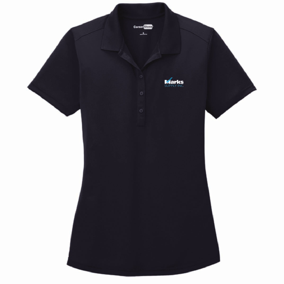 Cornerstone Women's Snag Proof Polo with Marks Supply Logo