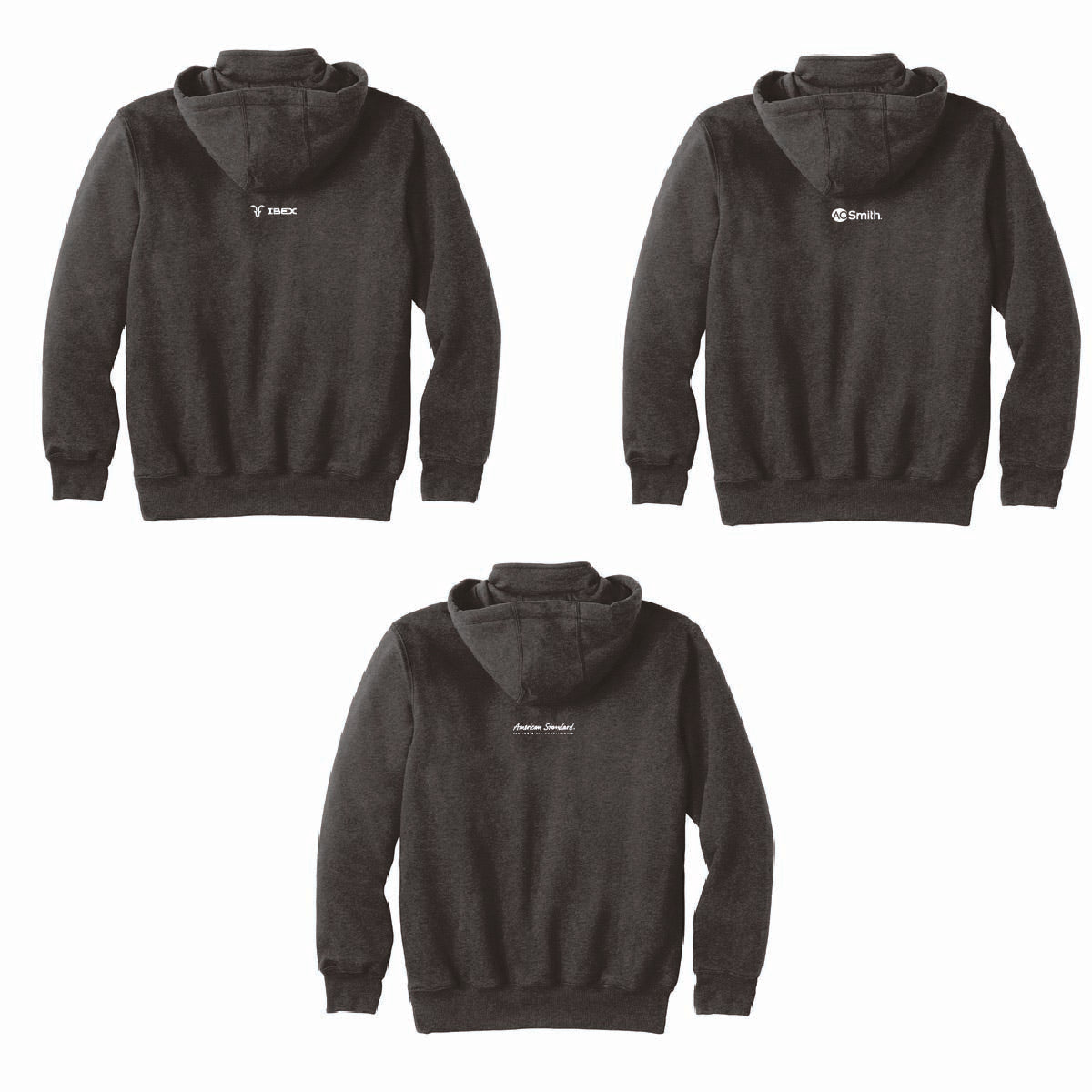 Carhartt Rain Defender Paxton Hooded Zip Mock Sweatshirt with Marks Supply Logo