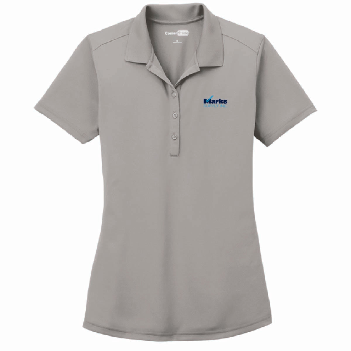 Cornerstone Women's Snag Proof Polo with Marks Supply Logo