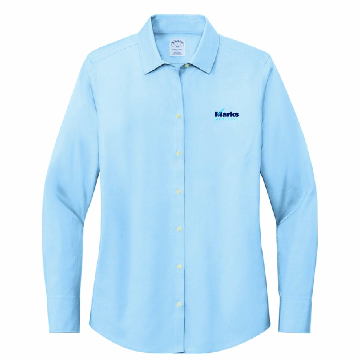 Brooks Brothers Women's Pinpoint Long Sleeve Shirt with Marks Supply Logo