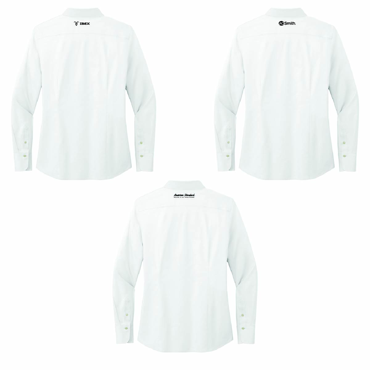 Brooks Brothers Women's Pinpoint Long Sleeve Shirt with Marks Supply Logo