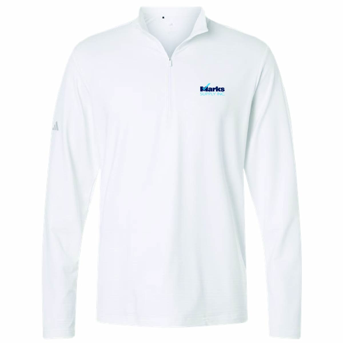 Adidas Men's Textured Stripe 1/4 Zip Pullover with Marks Supply Logo