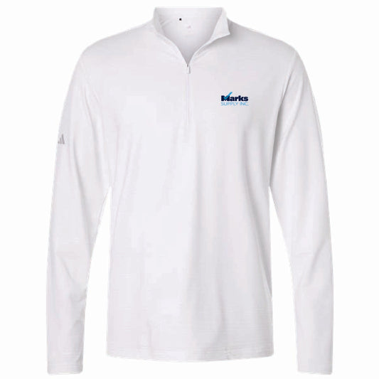 Adidas Men's Textured Stripe 1/4 Zip Pullover with Marks Supply Logo