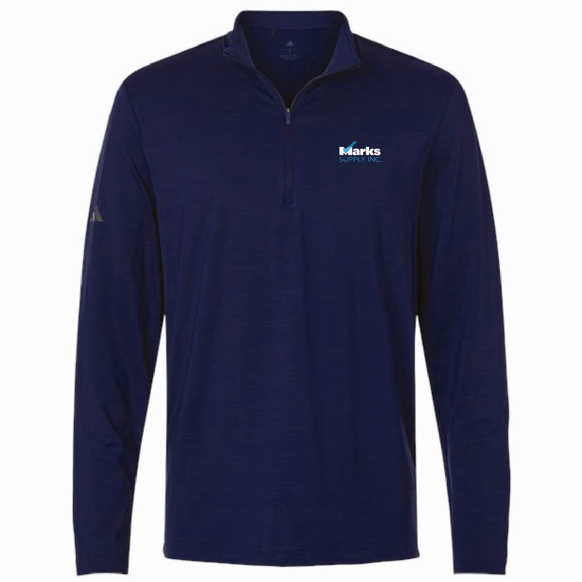 Adidas Men's Textured Stripe 1/4 Zip Pullover with Marks Supply Logo