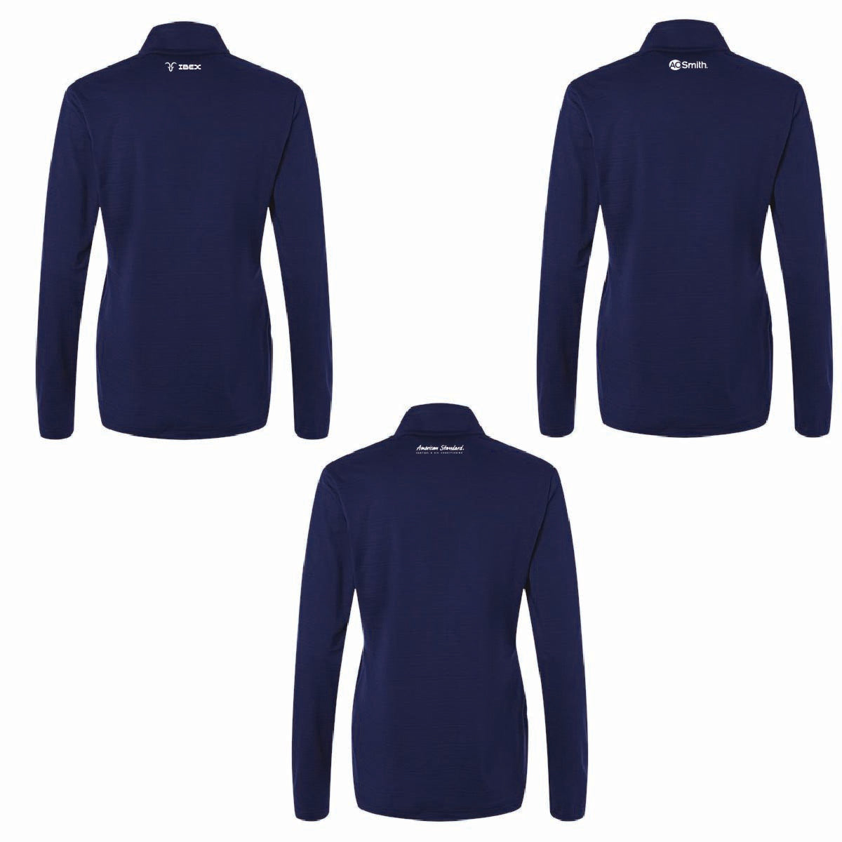 Adidas Women's Textured Stripe 1/4 Zip Pullover with Marks Supply Logo