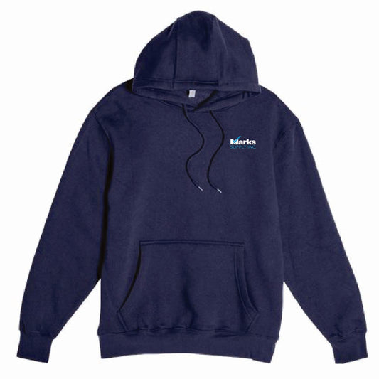 Lane 7 Unisex Premium Pullover Hooded Sweatshirt with Marks Supply Logo