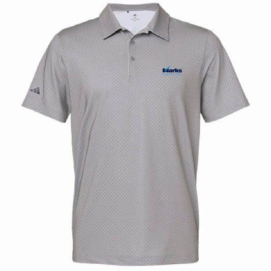Adidas Men's Ultimate Diamond Print Polo with Marks Supply Logo