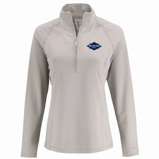 Clique by Cutter Women's Dash 1/4 Zip Sweatshirt with Munch's Supply logo