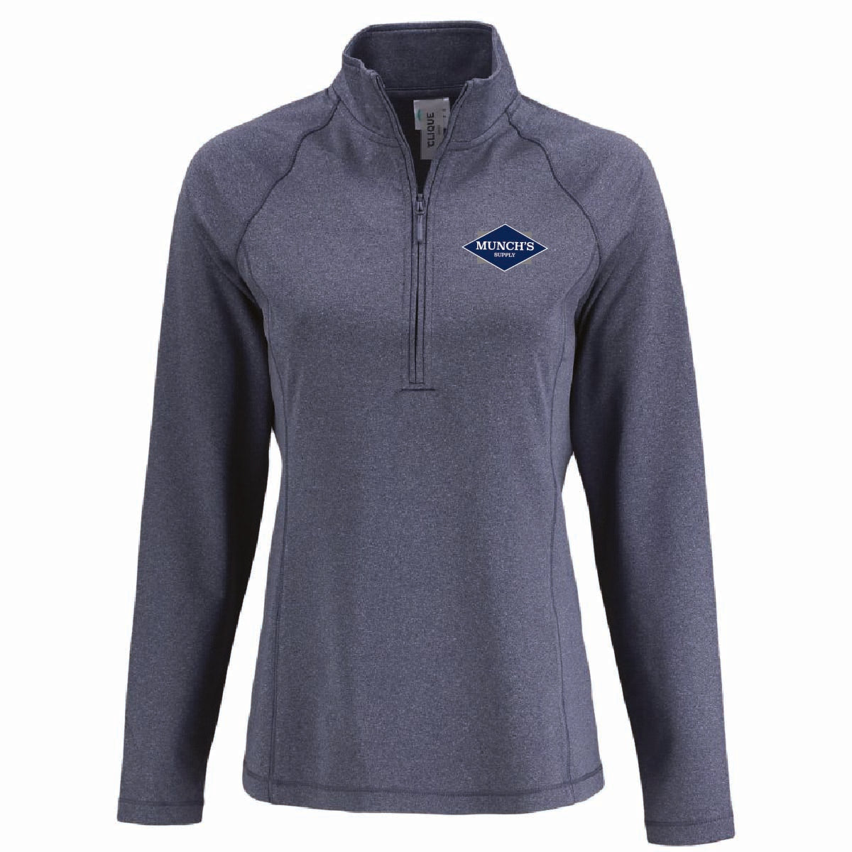 Clique by Cutter Women's Dash 1/4 Zip Sweatshirt with Munch's Supply logo
